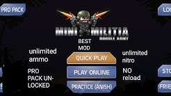 How to download mini militia mod unlimited nitro+ammo+noreload|mini militia hack 2019 latest version