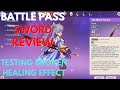 Battle Pass Sword Review - Black Sword (Insane Healing) - Genshin Impact