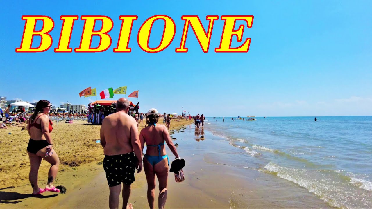 Отдых на Пляже в Бибионе. На Море в Италии. Bibione 2022.