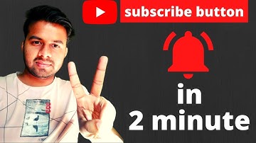 How to create subscribe bell intro animation in 2 minutes | subscribe button in filmora