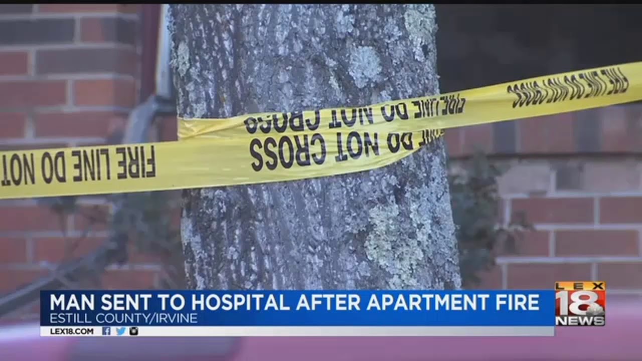 Man Sent To The Hospital After Apartment Fire - YouTube