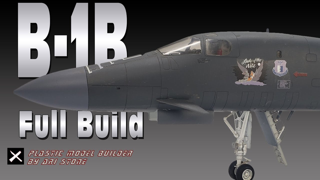 Revell B-1B 1:48 Plastic Model Full Build - YouTube