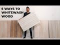 5 finitions diy white wash pour le bois