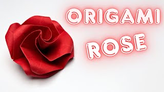 Origami Gül Nasıl Yapılır Kağıt Katlama Gül Diy Origami Fikirleri