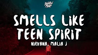 Video thumbnail of "Nirvana - Smells Like Teen Spirit (Malia J Cover) (Black Widow Opening Soundtrack) [Lyrics]"