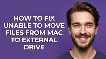 How To Fix Unable To Move Files From Mac To External Drive - GUIDE!