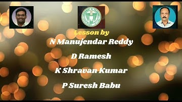 Matter, Molecule and Atom - Bridge Course for 10th Class - Physical Science - DEO, Warangal urban.