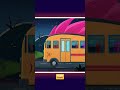 Wheels on the bus Spooky Ride Part 2 #skeleton #kidssongs #shortsfeed | Teehee Town