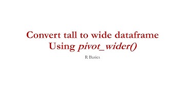 pivot wider