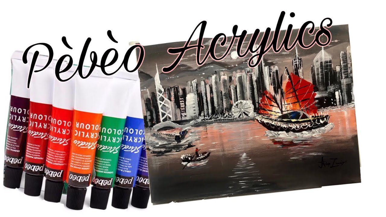 Acrylic Paint Victoria Harbour🇭🇰 YouTube