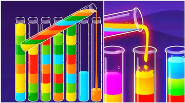 Water Sort Puzzle Gameplay 18, Android Games ios Walkthrough Simulator Think Brain