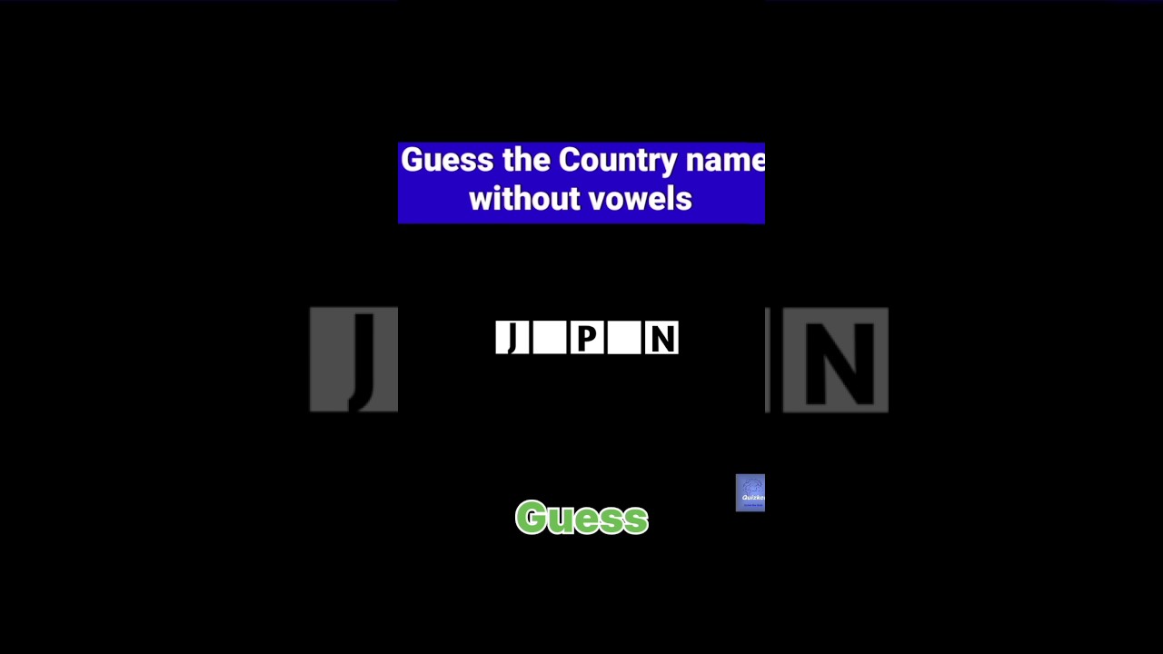 Can you Guess the country name without vowels 