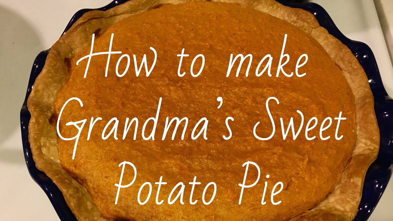 How to make sweet potato pie - YouTube