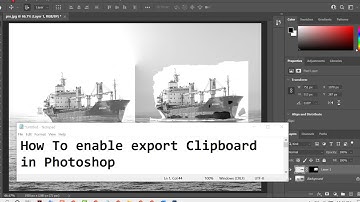 How To enable export Clipboard in Photoshop CC