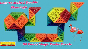 Double Flamingo - 48 Pieces Magic Snake Puzzle @snakelordmagicsnakepuzzletutor