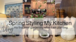 Spring Kitchen Decorating Ideas 2026 | Kitchen Refresh |Planting My First Vegetable Garden
