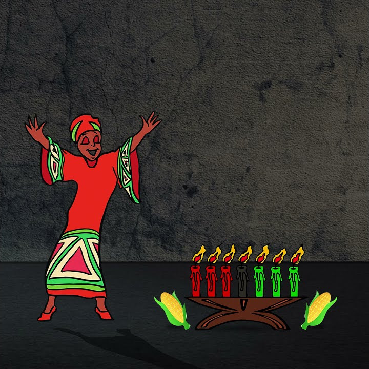 Kwanzaa Celebration Illustrations | Happy Kwanzaa Wish Post Design | Happy Kwanzaa Social Media Post