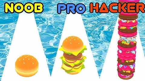 NOOB vs PRO vs HACKER in Burger Rush