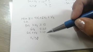 forma canónica en programación lineal (video 2, ver antes la estándar)