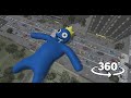 Vr 360 giant blue ruined the city  rainbow friends