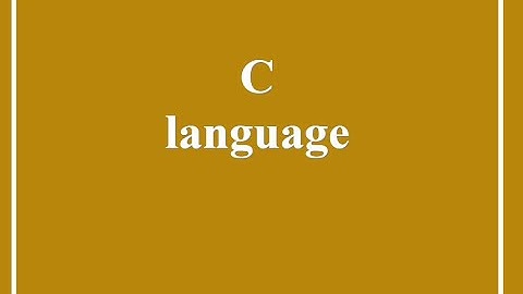 MCS011 BLOCK 1 UNIT 1 & C LANGUAGE INTRO PART 1