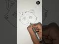 Simple drawing for kids l tutorial #KidsArt #ChildrensDrawing #ArtForKids #drawing #art #cat #kala