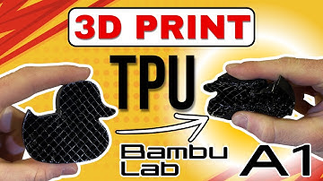 3D-PRINT RUBBER (TPU) met BAMBU LAB A1