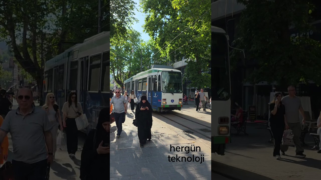 Bursa T3 Tramvay  Riding Through the Historic Streets of Bursa with T3 Tram