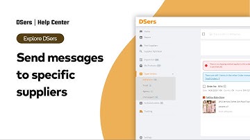 Explore DSers - Send messages to specific suppliers - DSers