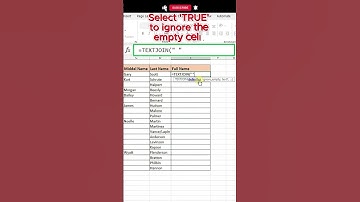 TEXTJOIN Formula in Excel 📝 | Quick Excel Tip | Microsoft Excel #excel #exceltips #excelshorts