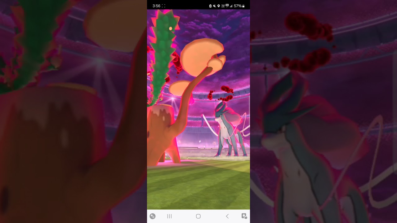 Dynamax Suicune solo (mushroom, no weatherboost, T3 helper, Blade boost) - Pokemon Go