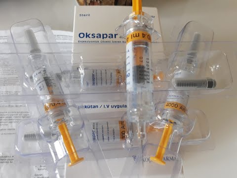 Oksapar Pıhtı Önleyici İğne Nasıl Yapılır. Kan Sulandırıcı İğne How is Oksapar Anticoagulant Injecti