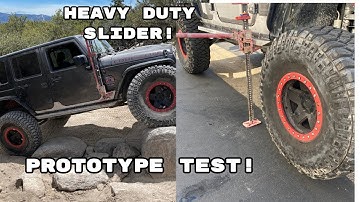 TESTING Jeep WRANGLER JK  Heavy Duty ROCK SLIDER *Prototype* from HK OFFROAD | JOHN BULL TRAIL