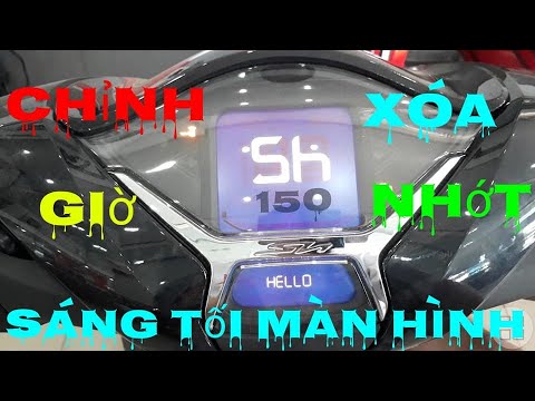 Video hướng dẫn xóa báo nhớt | chỉnh giờ | độ sáng tối màn... - youtube
