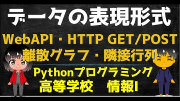 WebAPI・HTTP・JSON・XML・NoSQL・離散グラフ・隣接行列【高校情報１】出典：文部科学省 教員研修用教材