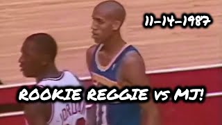 Fearless Rookie Reggie Miller Challenges Peak Michael Jordan 14Th November, 1987