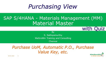 SAP MM | SAP Material Master Purchasing View Explained | Key Fields & Settings | 02-11