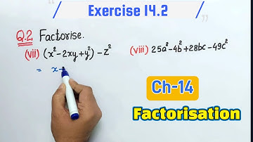 Exercise 14.2 Question 2 Class 8th Maths NCERT Chapter:14 Factorisation | Ex 14.2 Q2 class 8