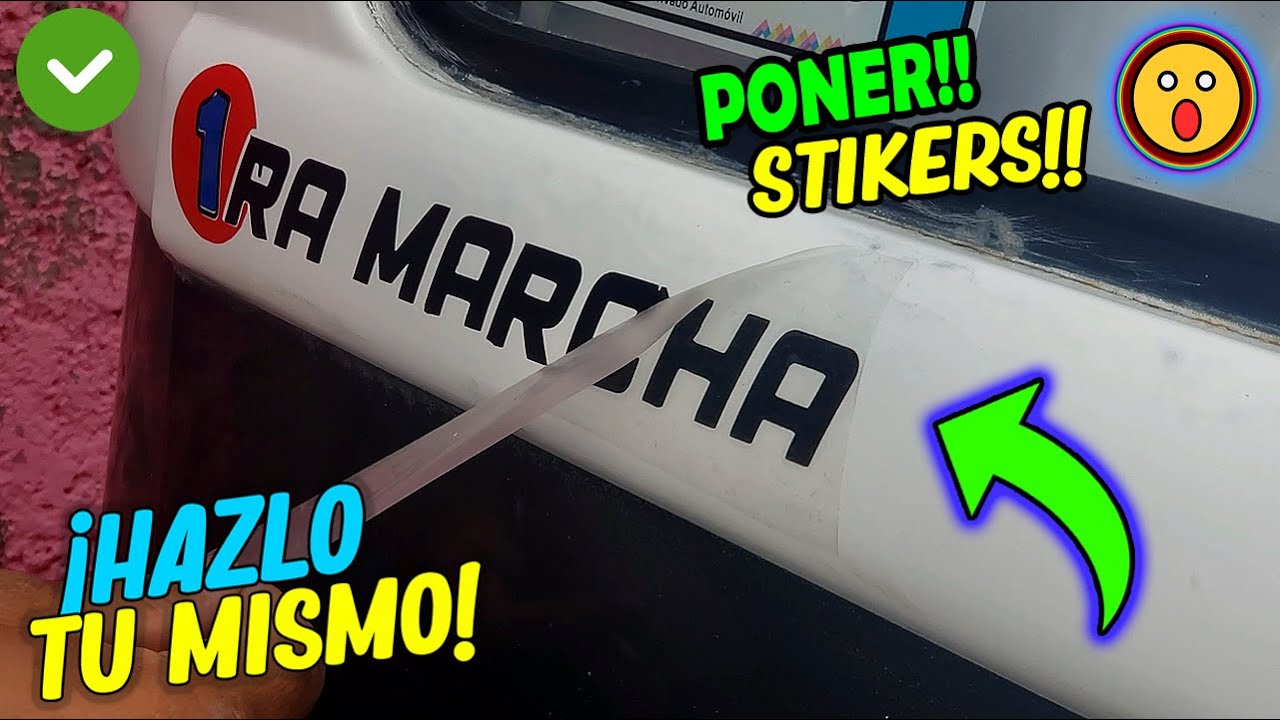 COMO PONER CALCOMANIAS O STIKERS]🔥 EN AUTOS🚘/SUPER FACIL DE INSTALAR✓ 