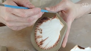 쉽게 만드는 도자기 조개 접시  : Making a ceramic shell plate [ONDO STUDIO]