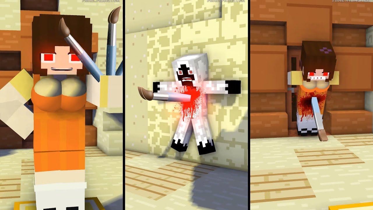 MiniCraft HELP Herobrine For Draw Squid Game (Bones - Imagine Dragons) || Mini Craft World