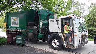 Waste Management Garbage Trucks- Mack LEs In Gurnee