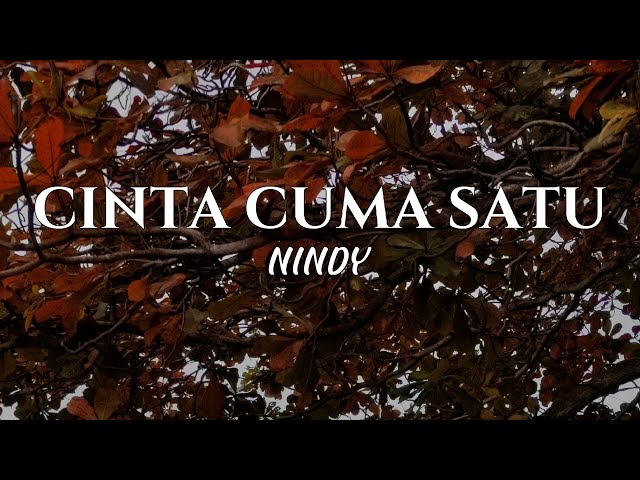 Nindy - Cinta Cuma Satu (lirik lagu) class=