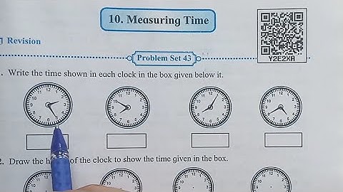 Problem set 43 class 5th Maths measuring time maharashtra state board