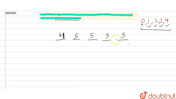 How many 5-digit numbers can be formed using the digits 0,1,2,3, and 4 if the dits can be rpeate...