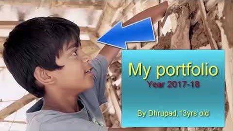 Portfolio of a child 2017-18