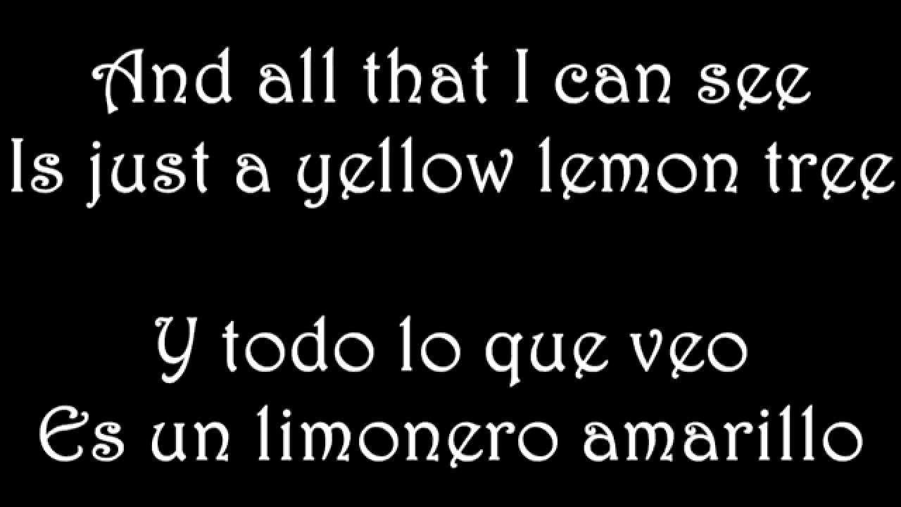Lemon Tree Fool S Garden Eng Esp Lyrics Letra Youtube