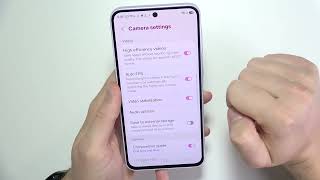 SAMSUNG Galaxy A57: How to Change Video Format HEVC to H.264