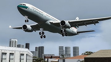 Terrifying Moments as Both Engines Failed on Approach to Hong Kong | Cathay Pacific Flight 780