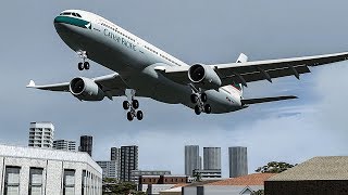 Terrifying Moments as Both Engines Failed on Approach to Hong Kong | Cathay Pacific Flight 780